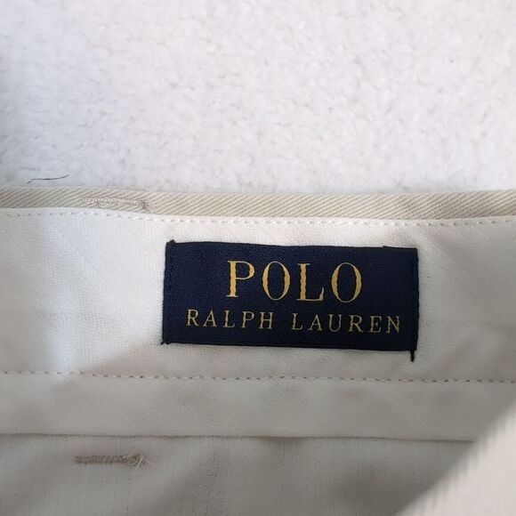 Polo Ralph Lauren Pants Men's Cream 36X30 Cotton Classic Fit EUC‎ - Picture 2 of 10